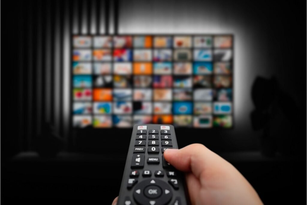 Controle e TV com aplicativos