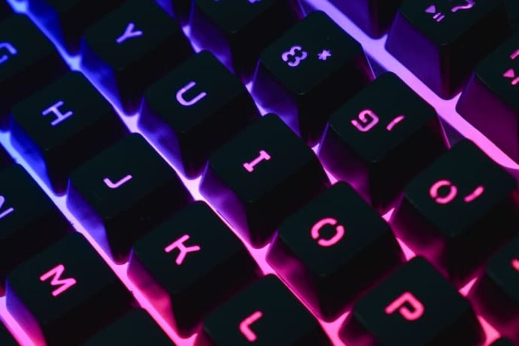 Iluminação RGB no teclado