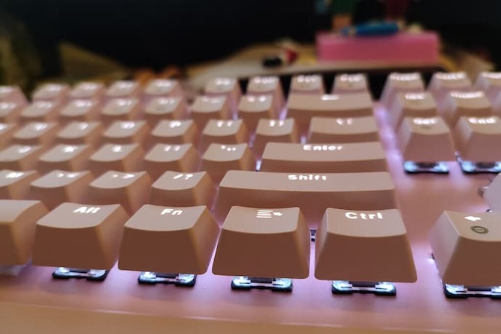 teclado rosa