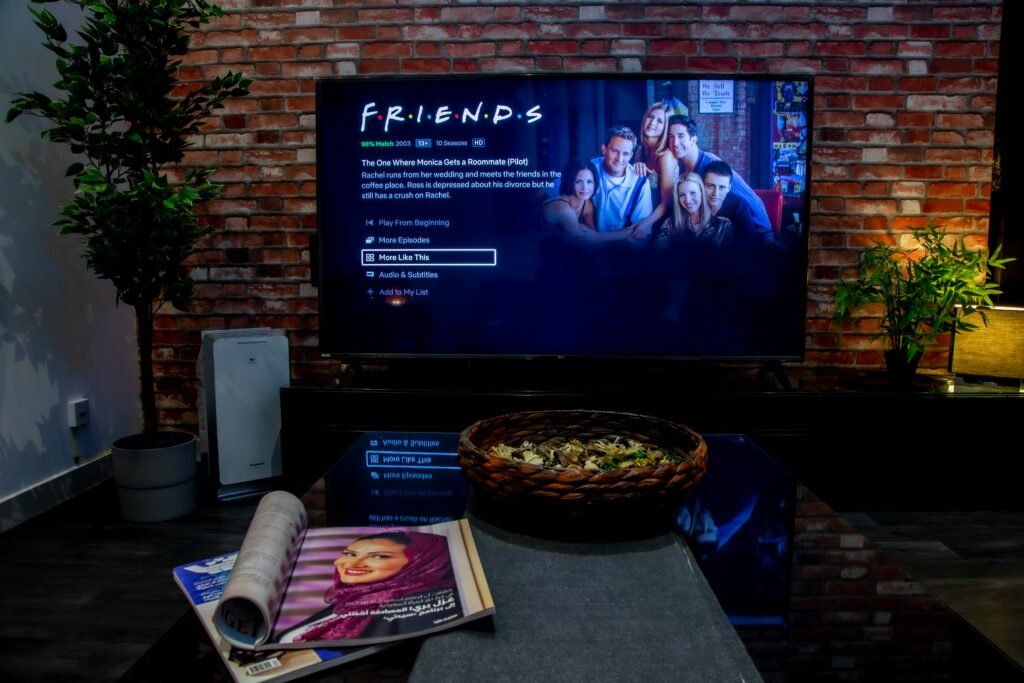 Smart tv com série friends